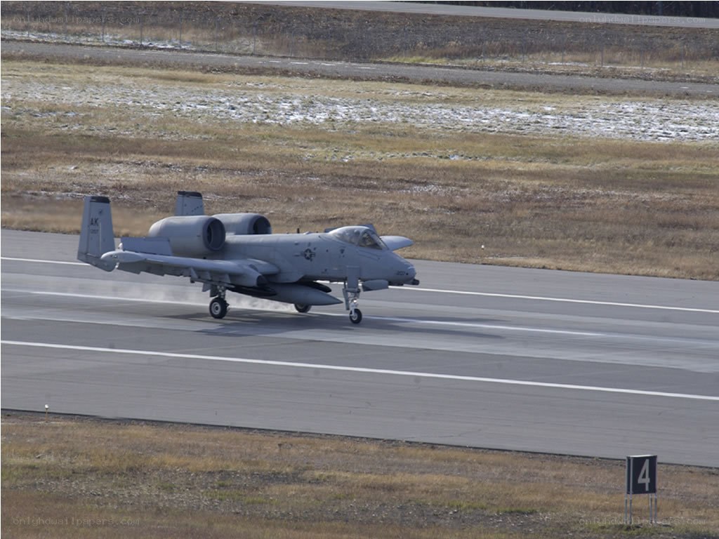 A-10 Thunderbolt II on runway