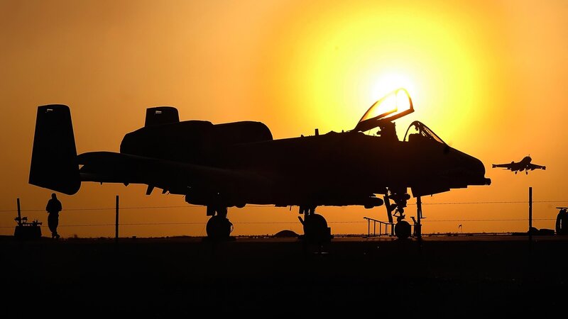 A-10 Thunderbolt II — Orange, Dramatic