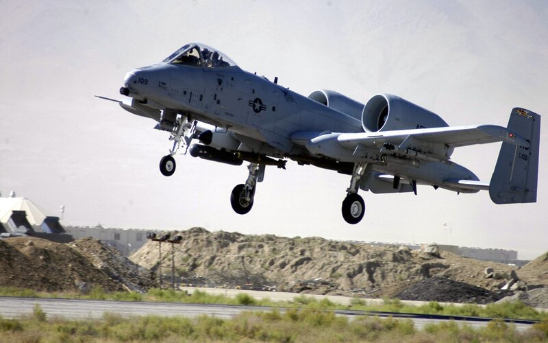 A-10 Thunderbolt II taking off