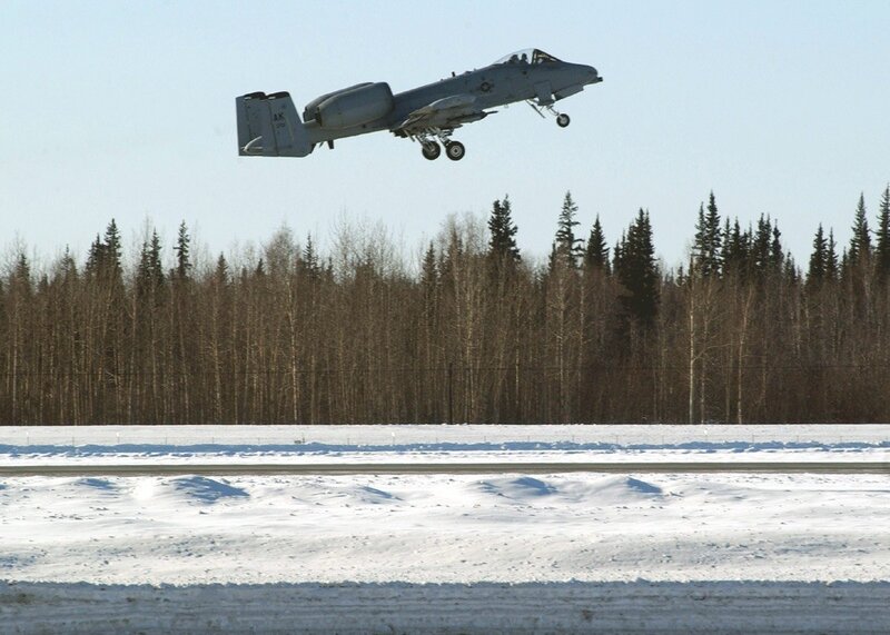 A-10 Thunderbolt II taking off