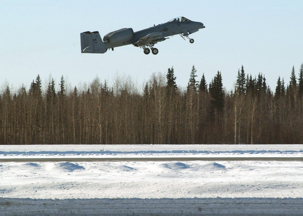 A-10 Thunderbolt II taking off
