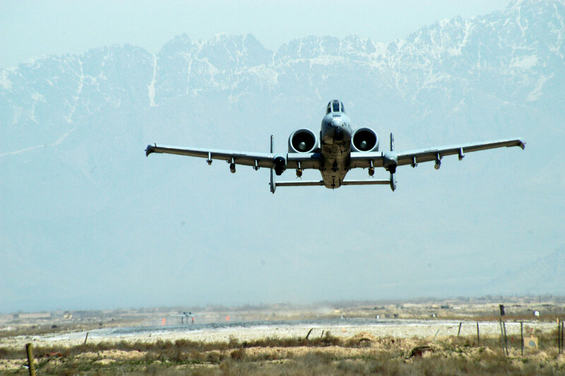 A-10 Thunderbolt II taking off