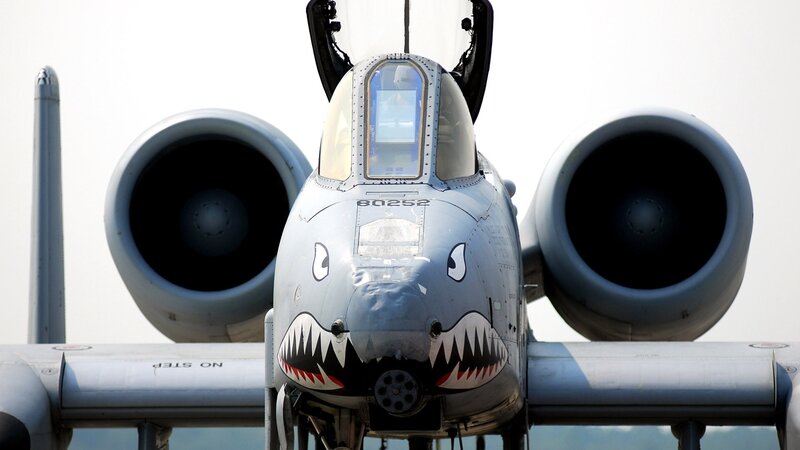 A-10 Thunderbolt II with shark mouth
