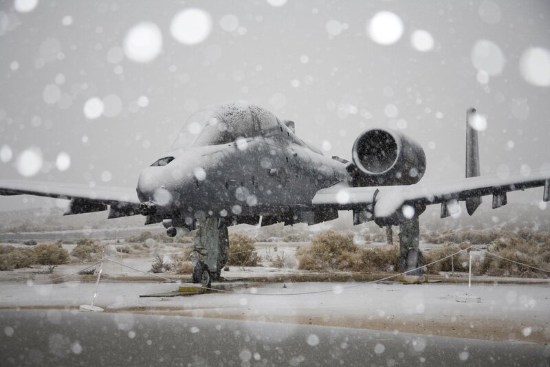 A-10 Thunderbolt in snow