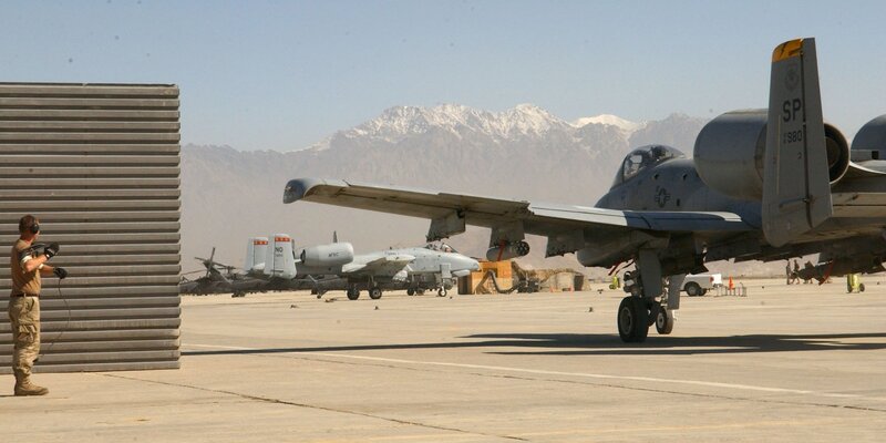 A-10 Warthog on airfield