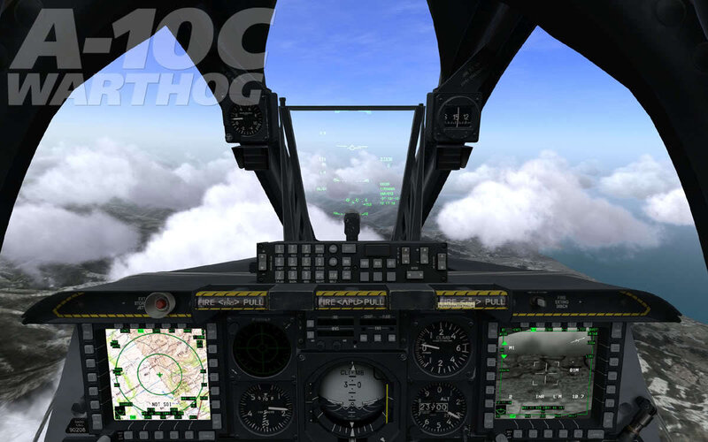 A-10C Warthog cockpit view