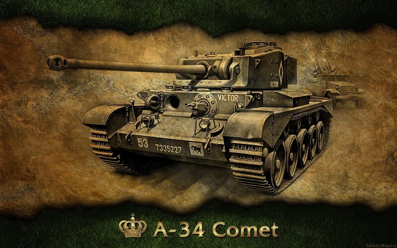 A-34 Comet Tank — Brown
