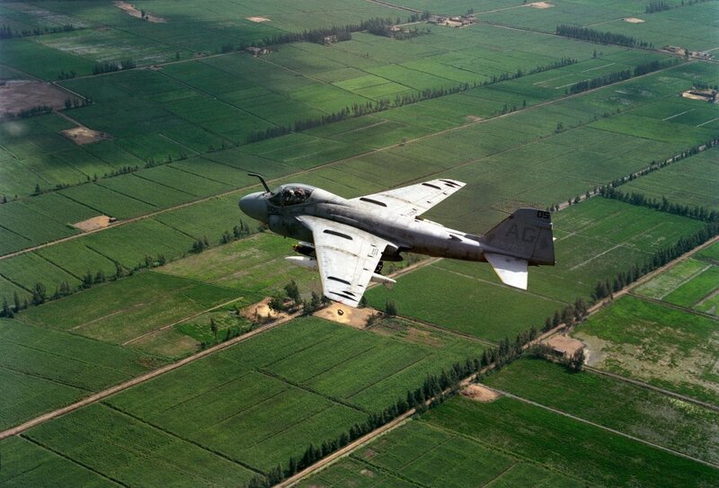 A-6 Intruder over farmland