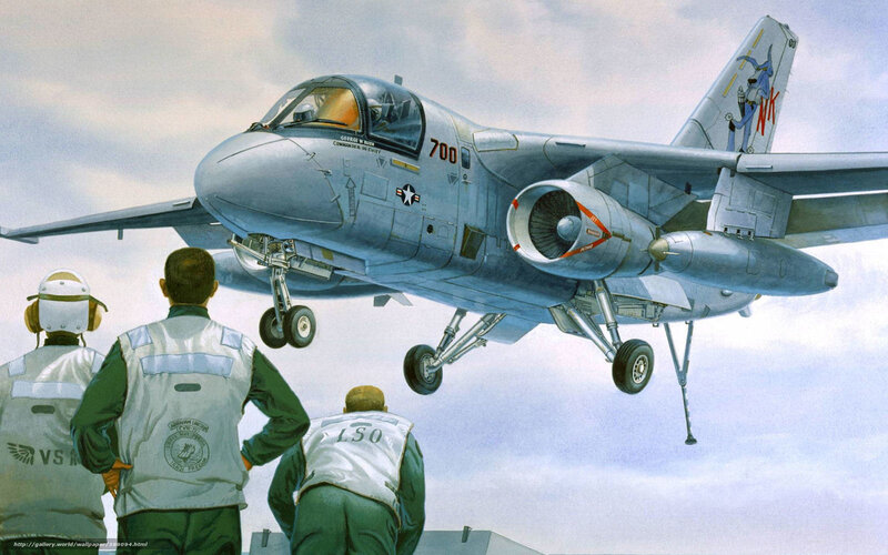 A-7 Corsair II Aircraft — Gray