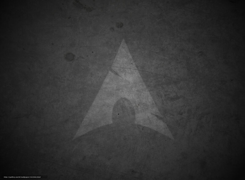 A Arch Linux logo on textured background