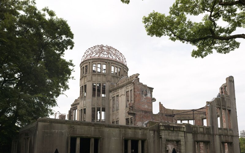 A-bomb Dome Ruins — Gray, Somber