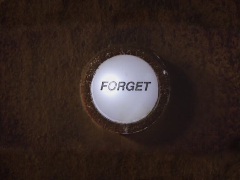 a button that says forget