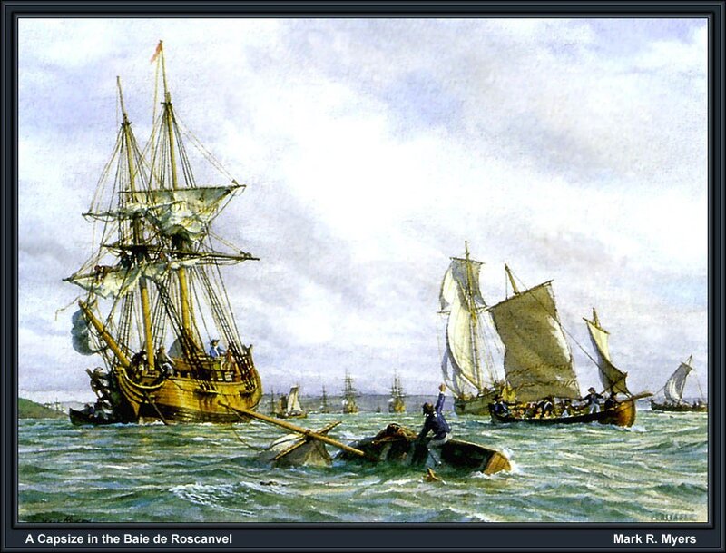 A Capsized Ship in the Baie de Roscanvel