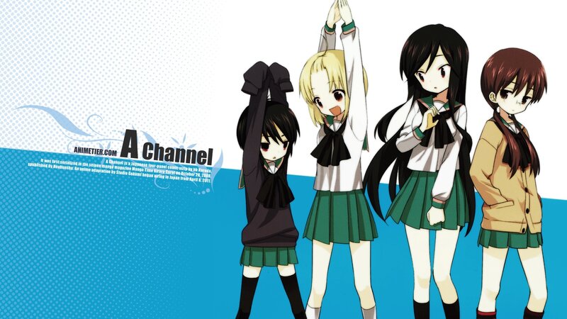 A Channel anime characters