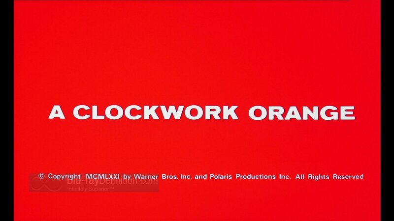 A Clockwork Orange title card