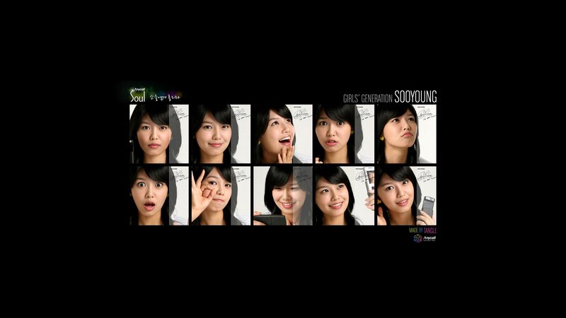 A Collage of a Woman's Faces