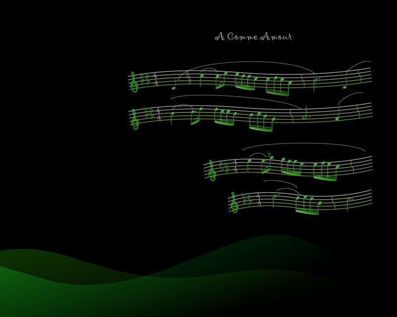 A Comme Amour sheet music