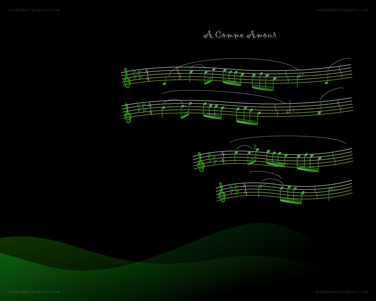 A Comme Amour sheet music