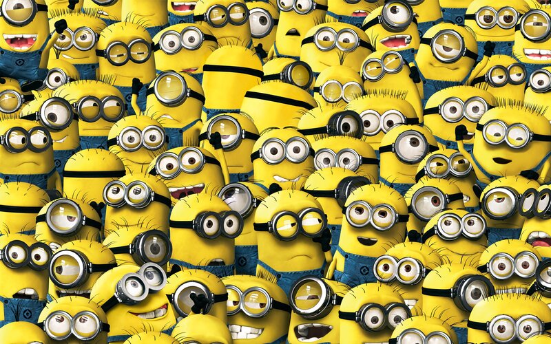 A Crowd of Minions — Yellow, Playful