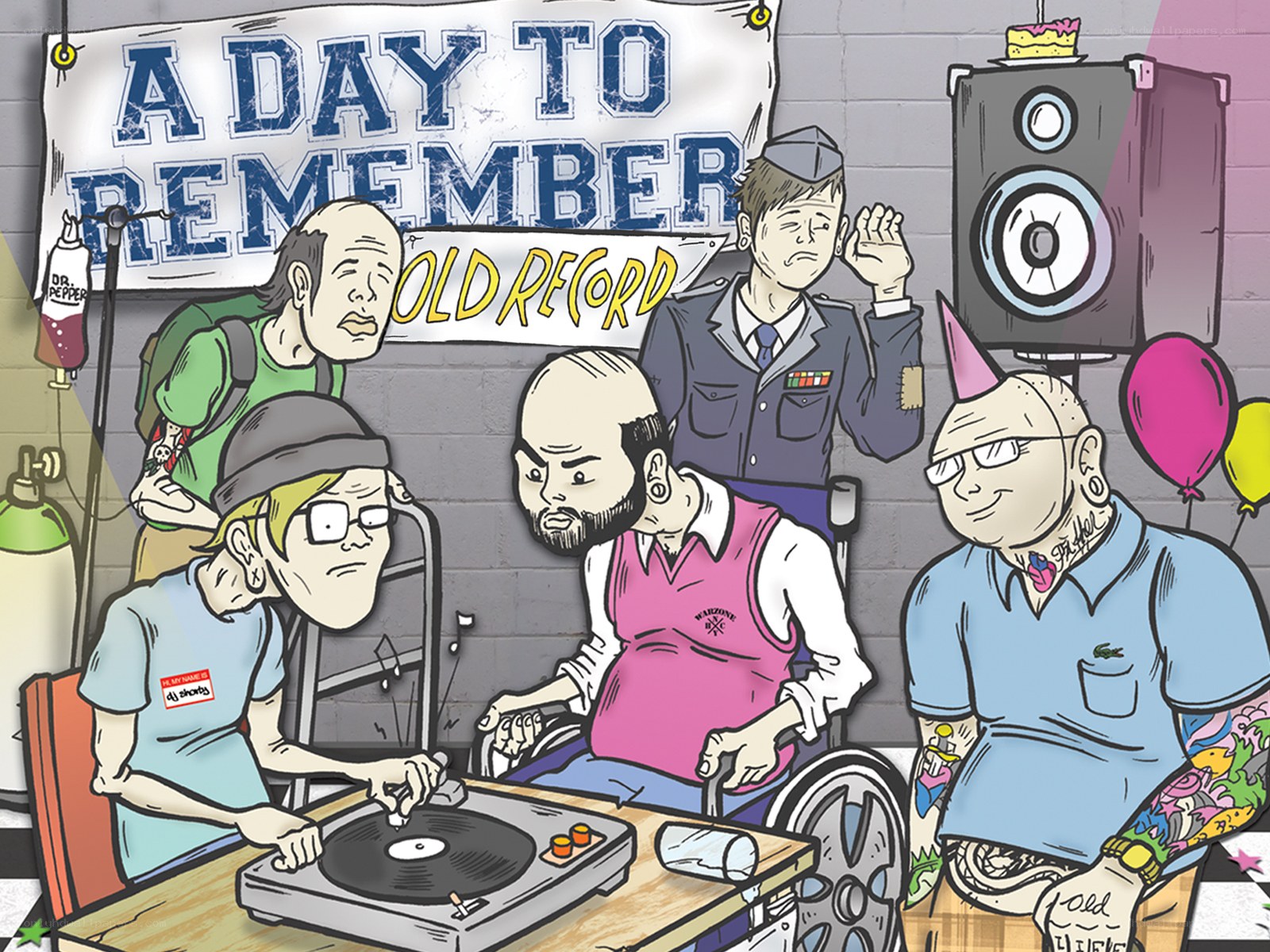 A Day to Remember band illustration