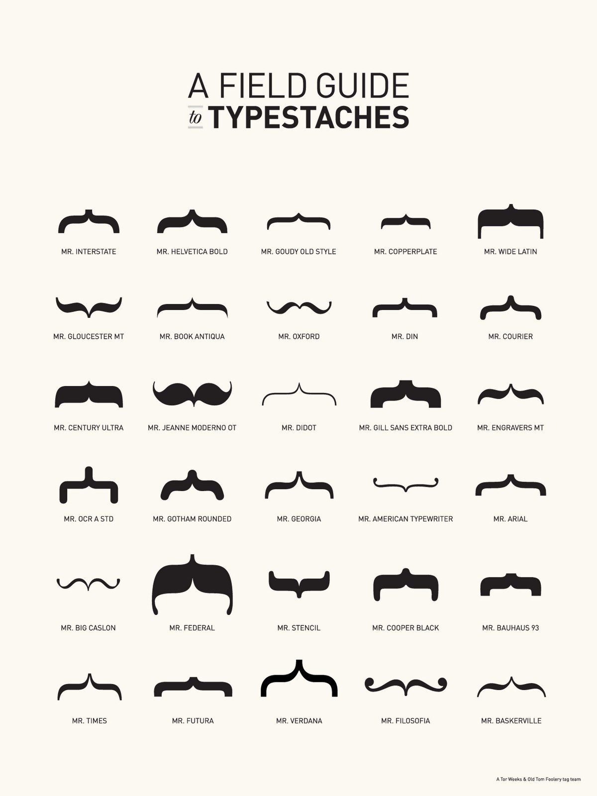 A Field Guide to Typestaches