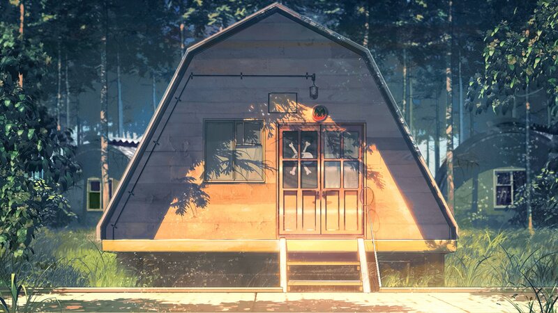 A-frame Cabin in Forest