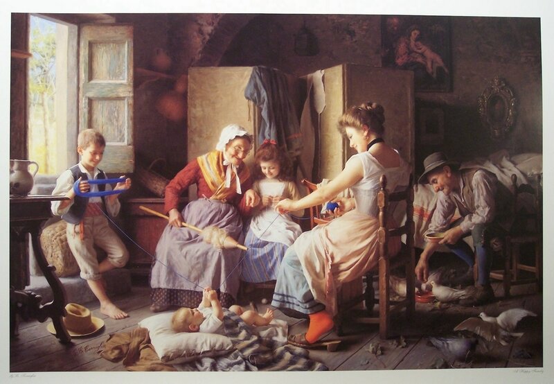 A Happy Family Scene