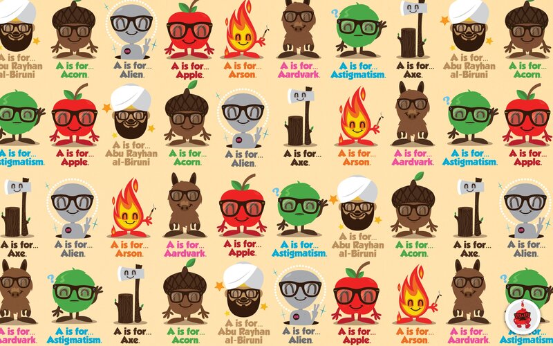 A is for alphabet characters