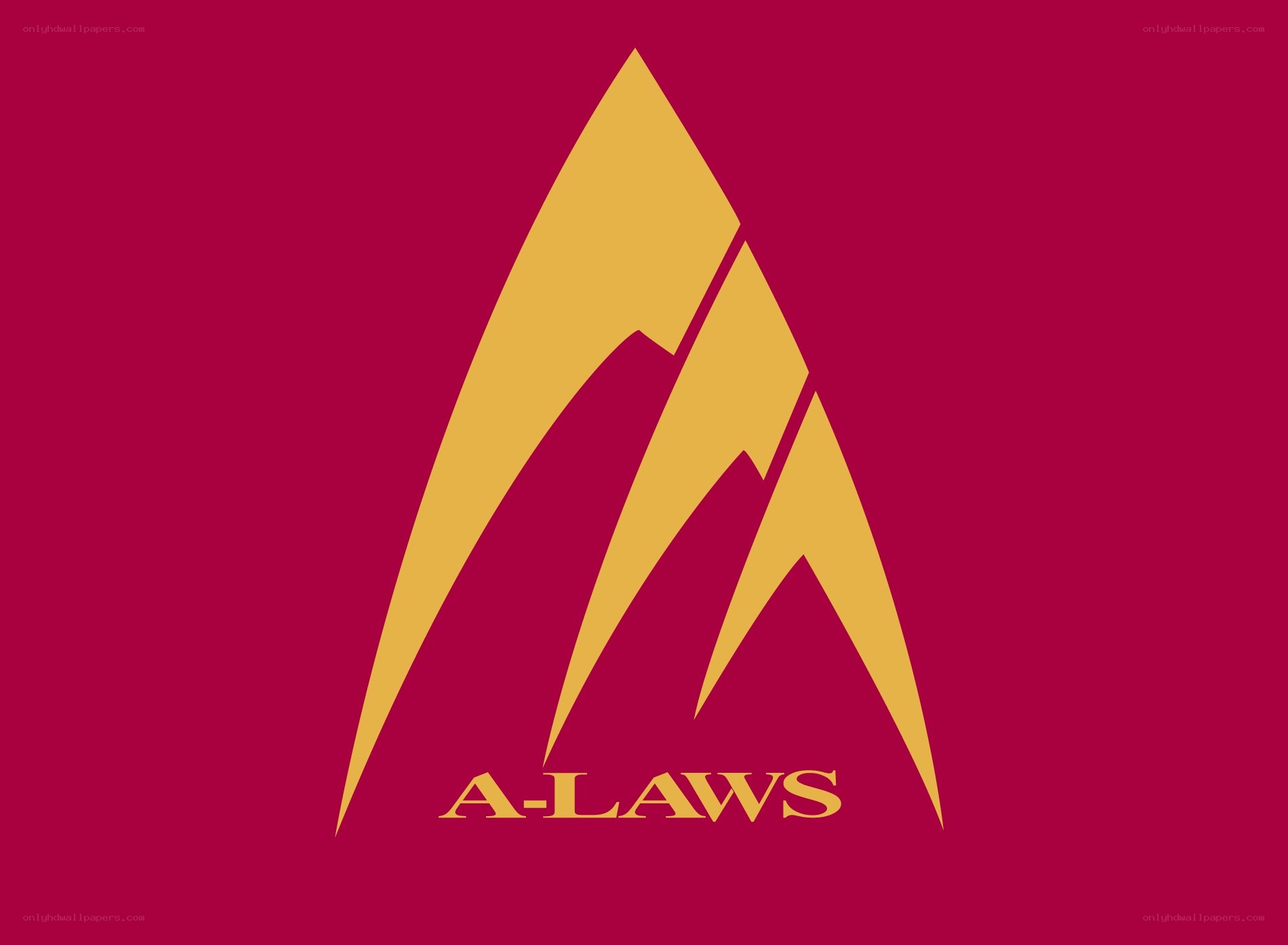 A-Laws logo on red background