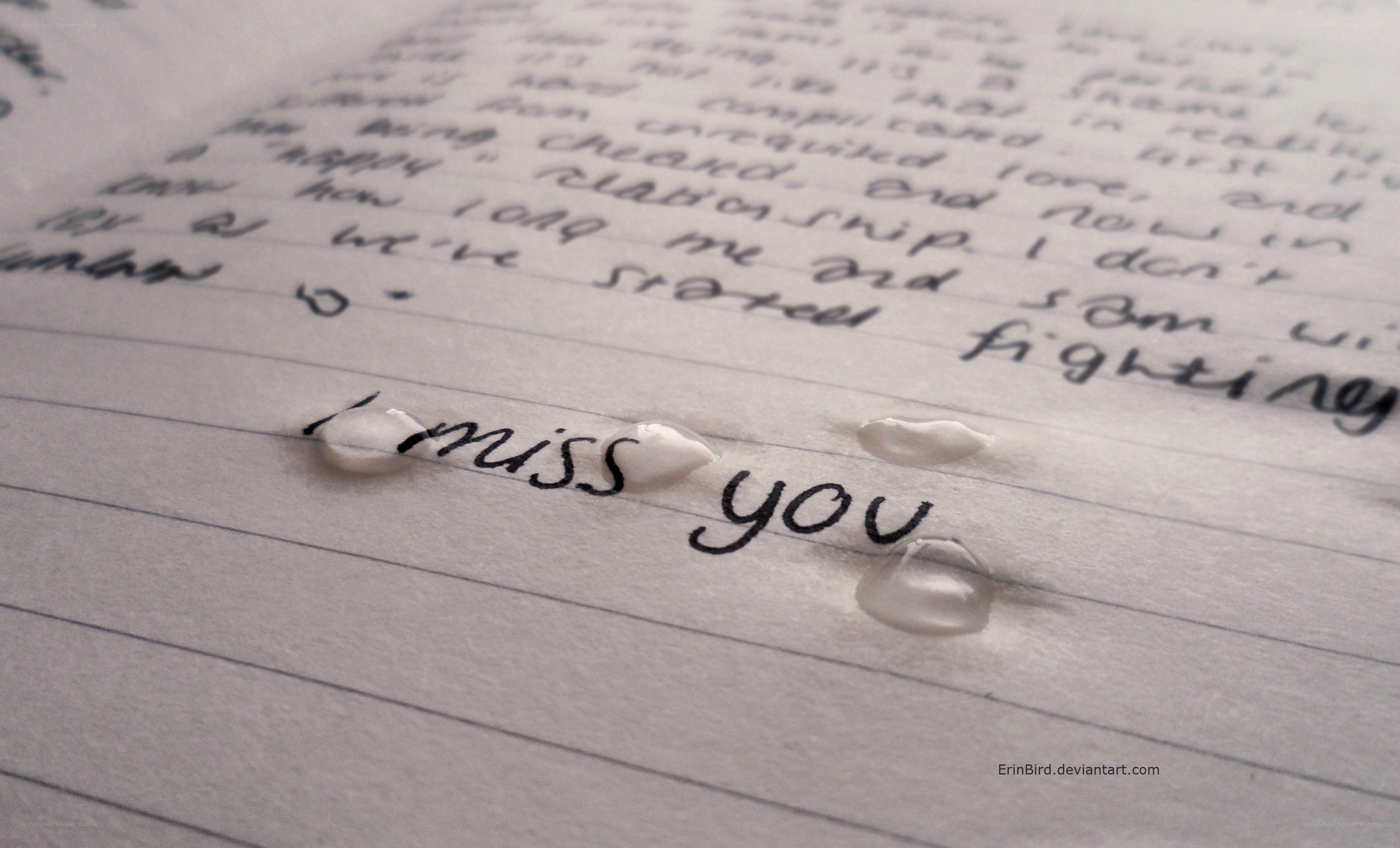 a letter with tears