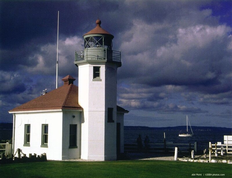 A lighthouse at Alki Point