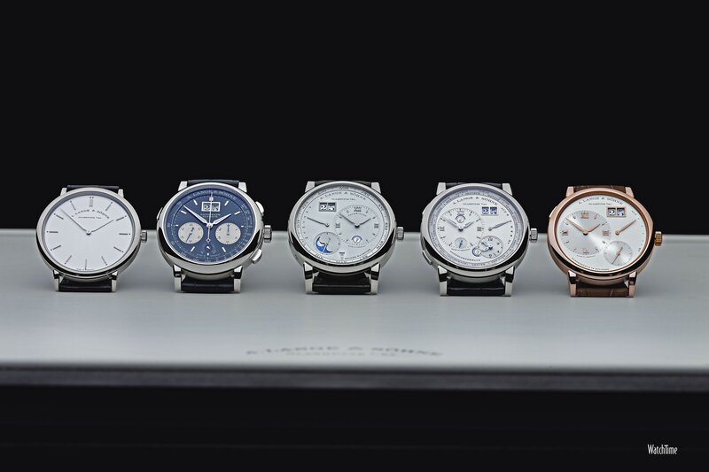 A lineup of luxury watches