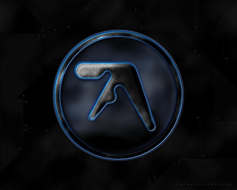 A logo on a dark background
