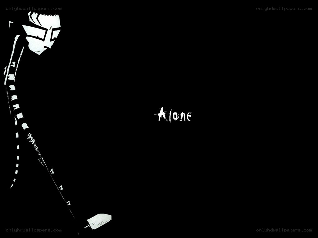A lone figure with a knife