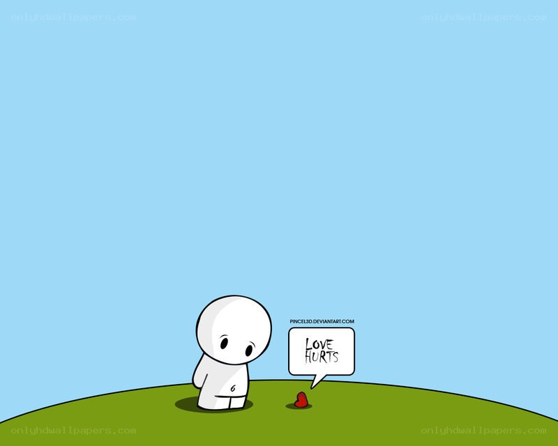 A lonely figure with a broken heart