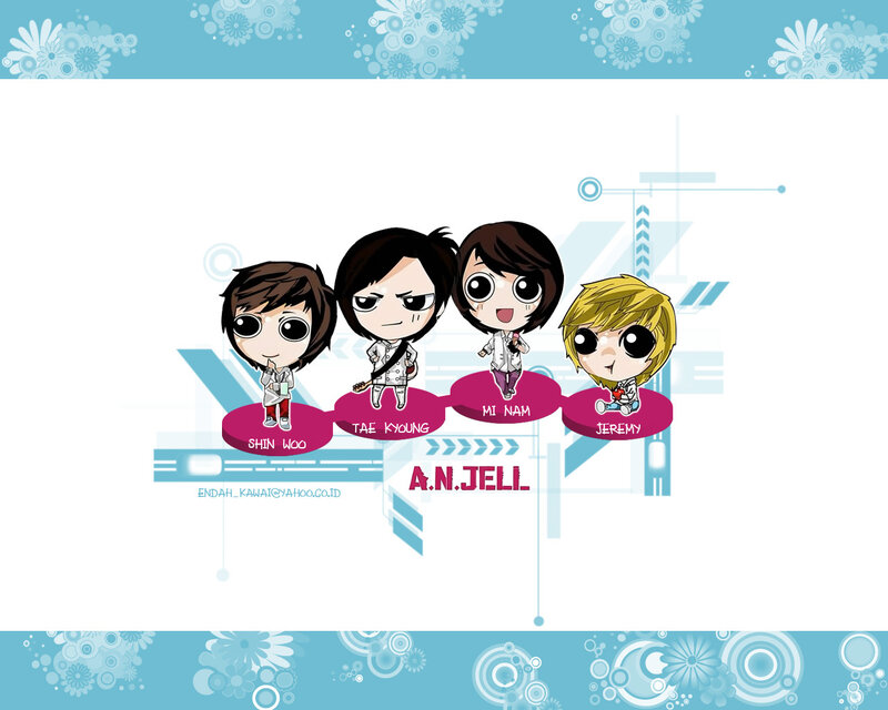 A.N.JELL chibi characters