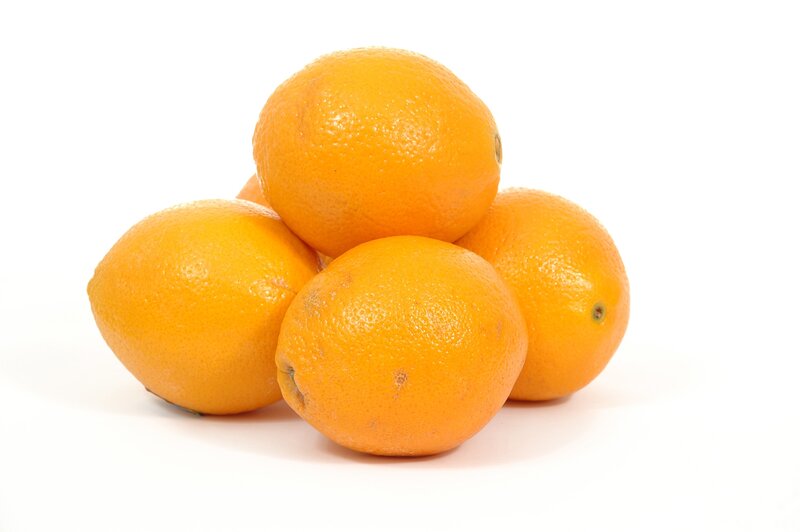 a pile of fresh oranges