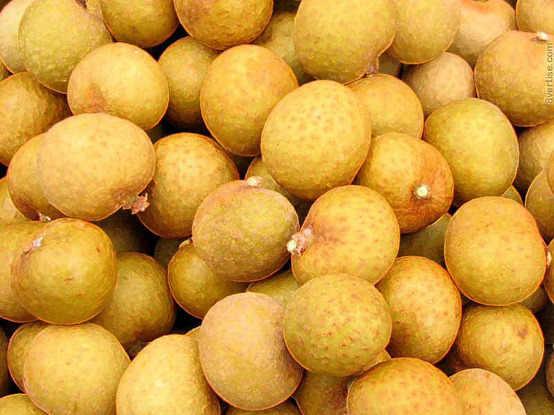 a pile of longan fruits