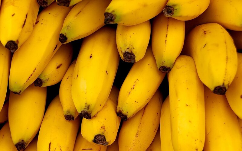 a pile of ripe bananas