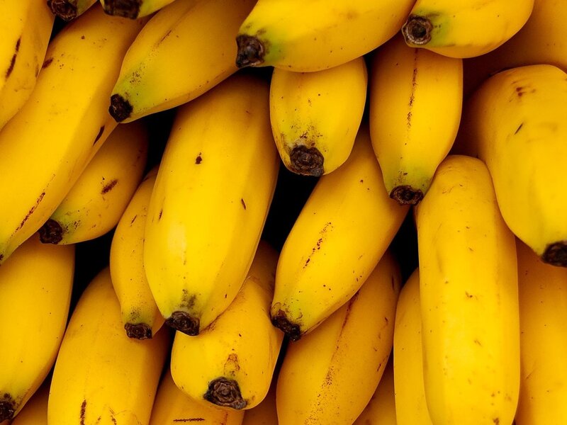 a pile of ripe bananas