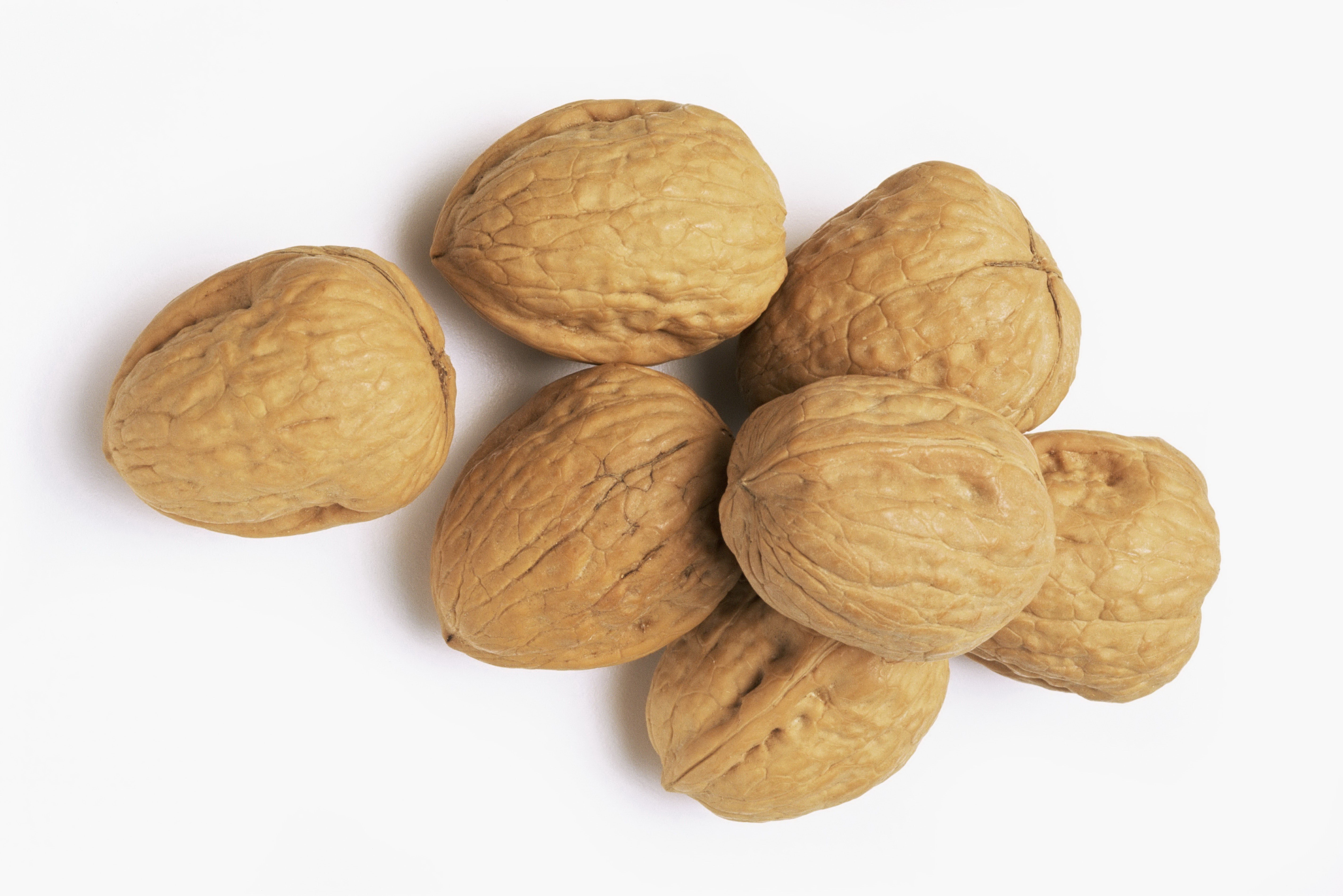a pile of walnuts