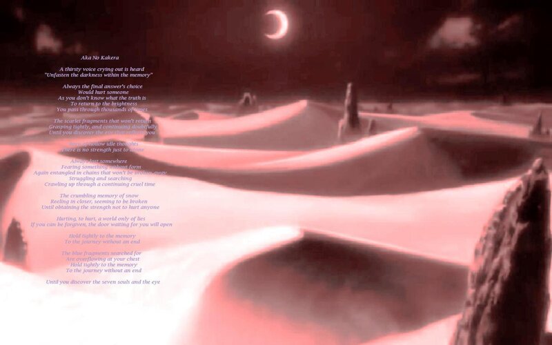 A poem on a red landscape