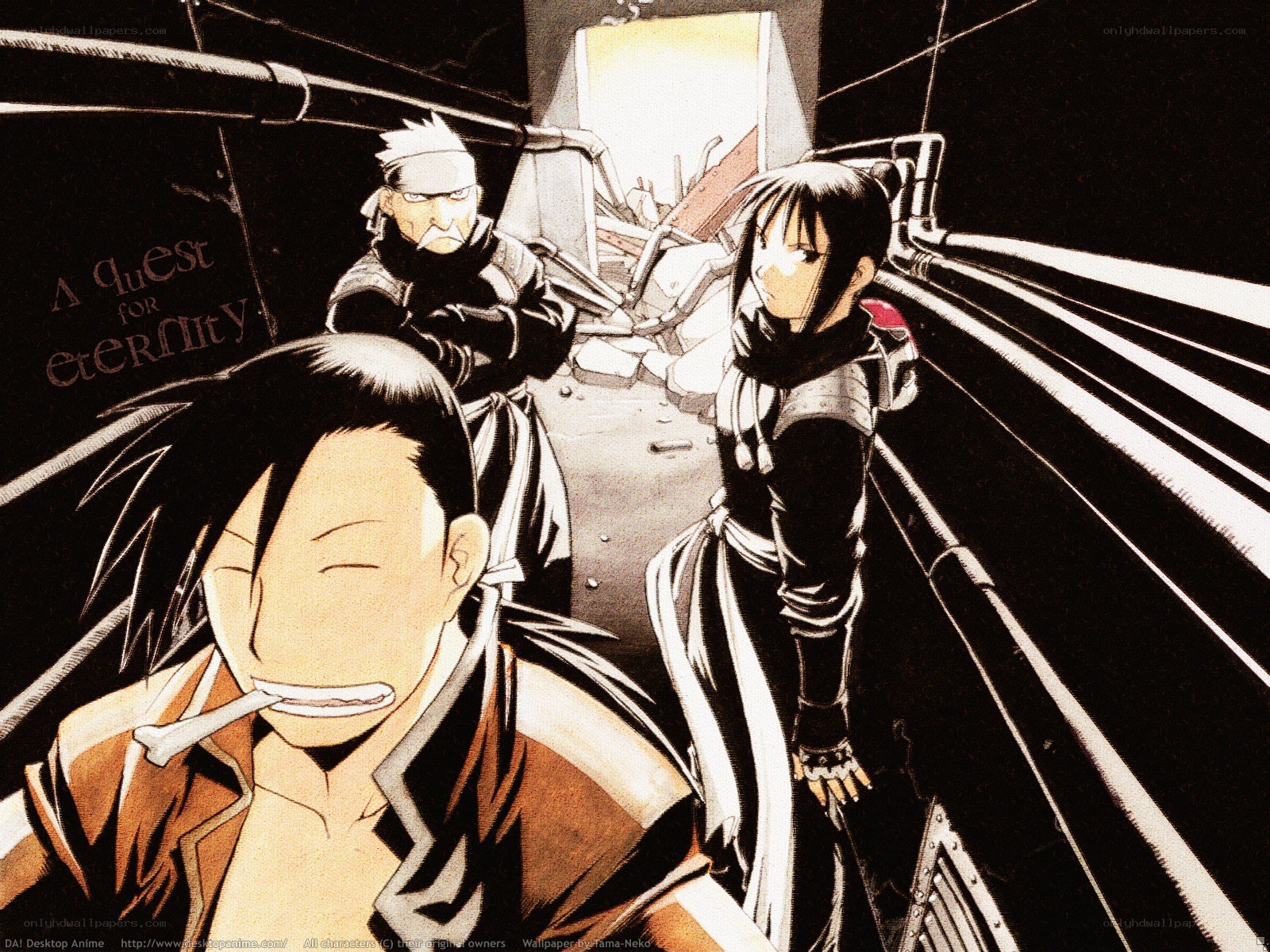 A Quest for Eternity anime scene