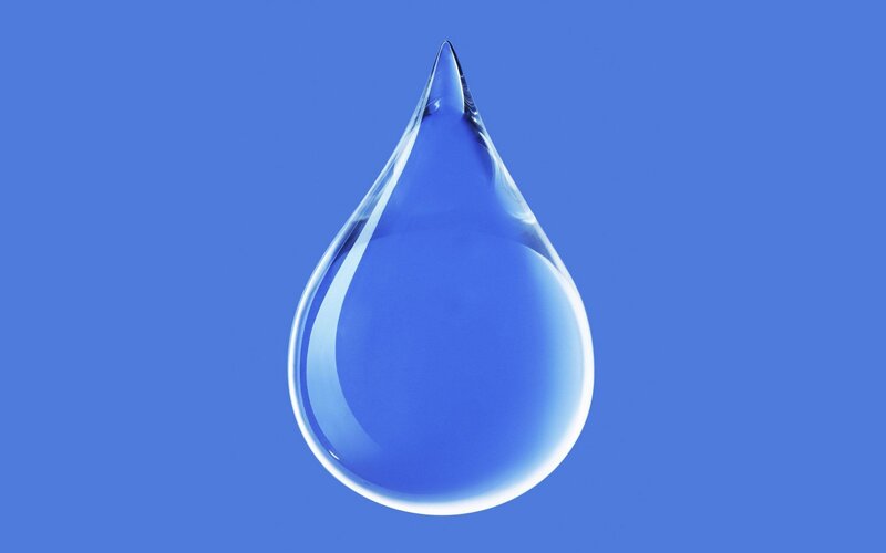 a single water droplet