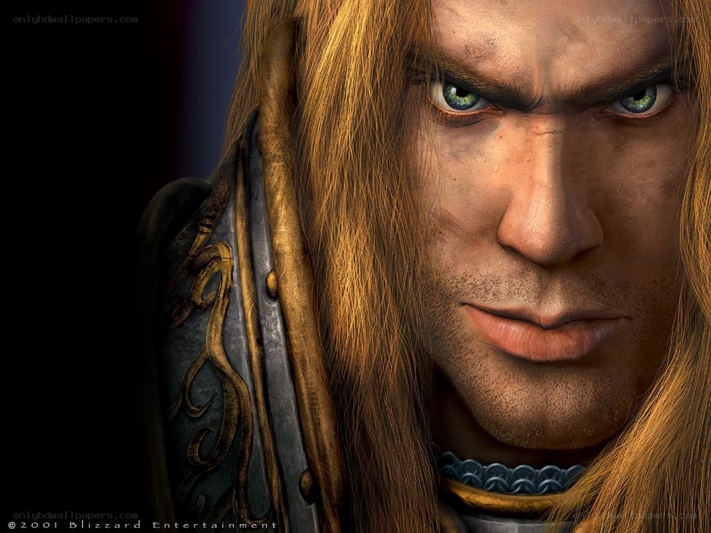 A warrior's intense gaze