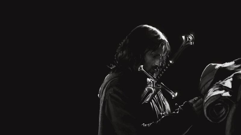 A warrior with a sword