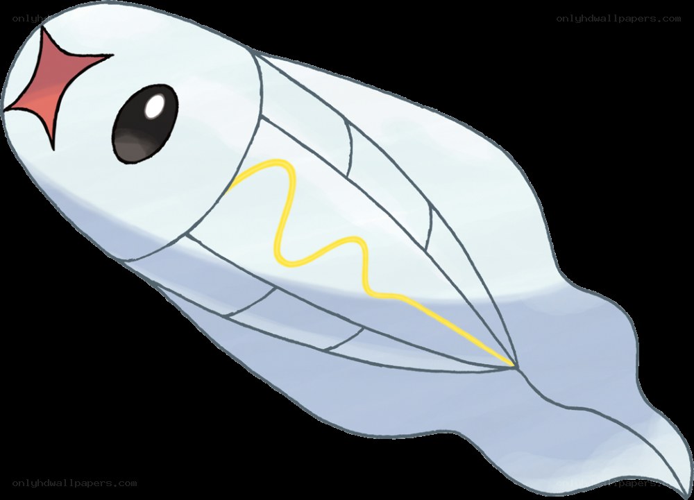 A white fish-like creature