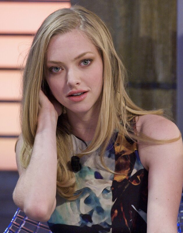 A woman with blonde hair on a talk show