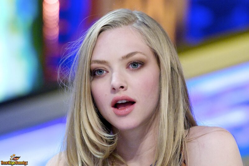A woman with blonde hair on a talk show