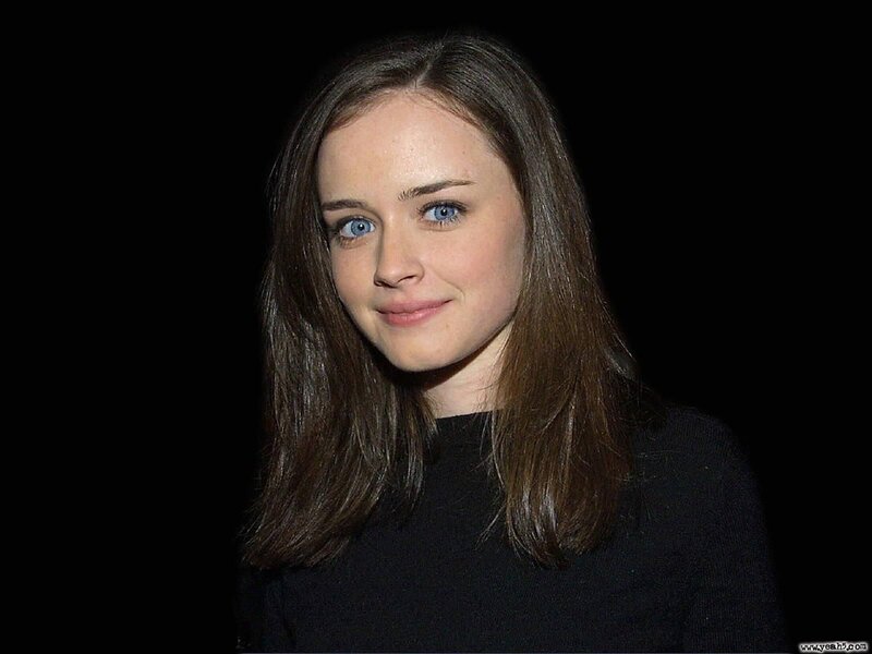 A woman with blue eyes